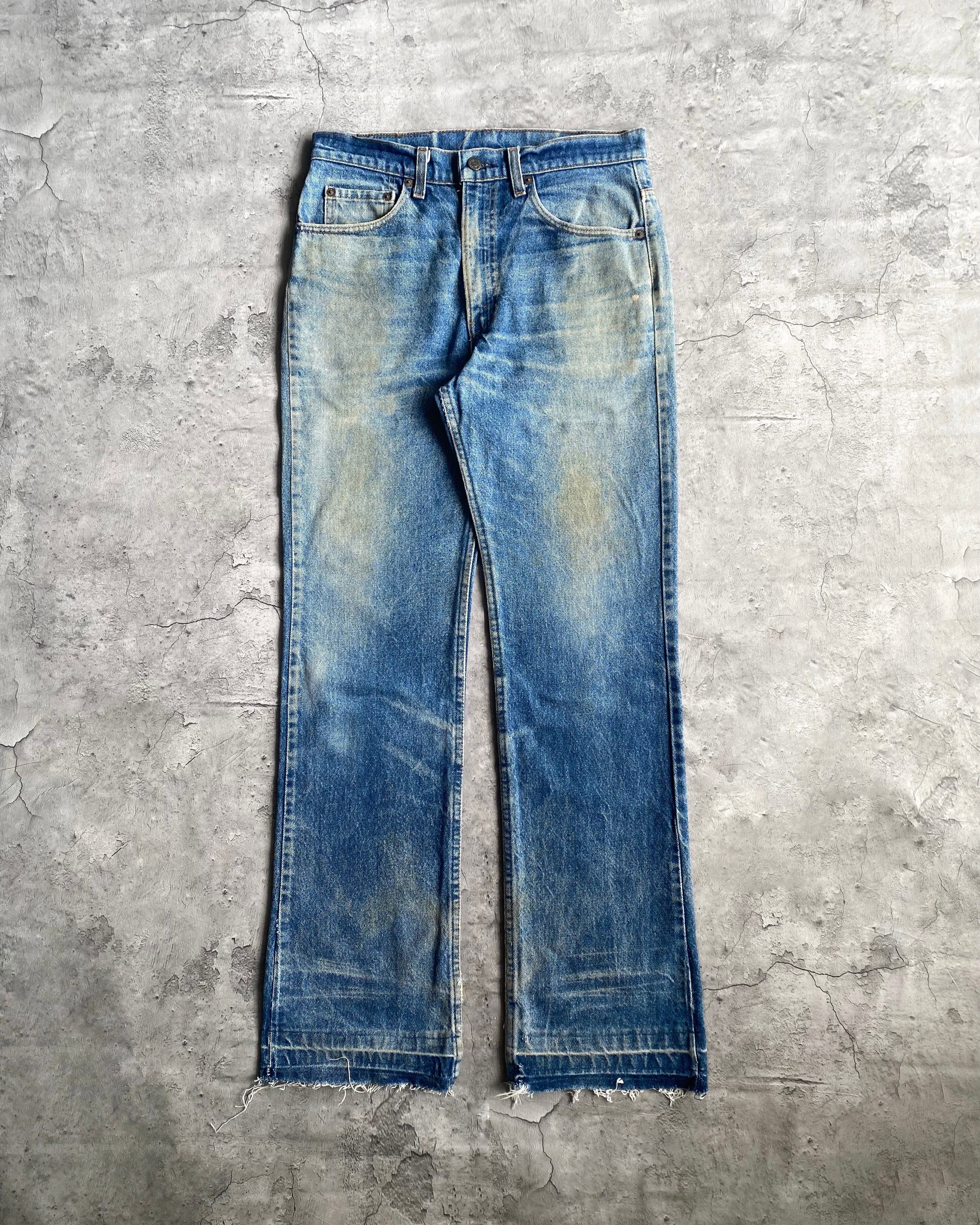 1980S MUD WASHED LEVI'S 517 RELEASED HEM JEANS (33X36)