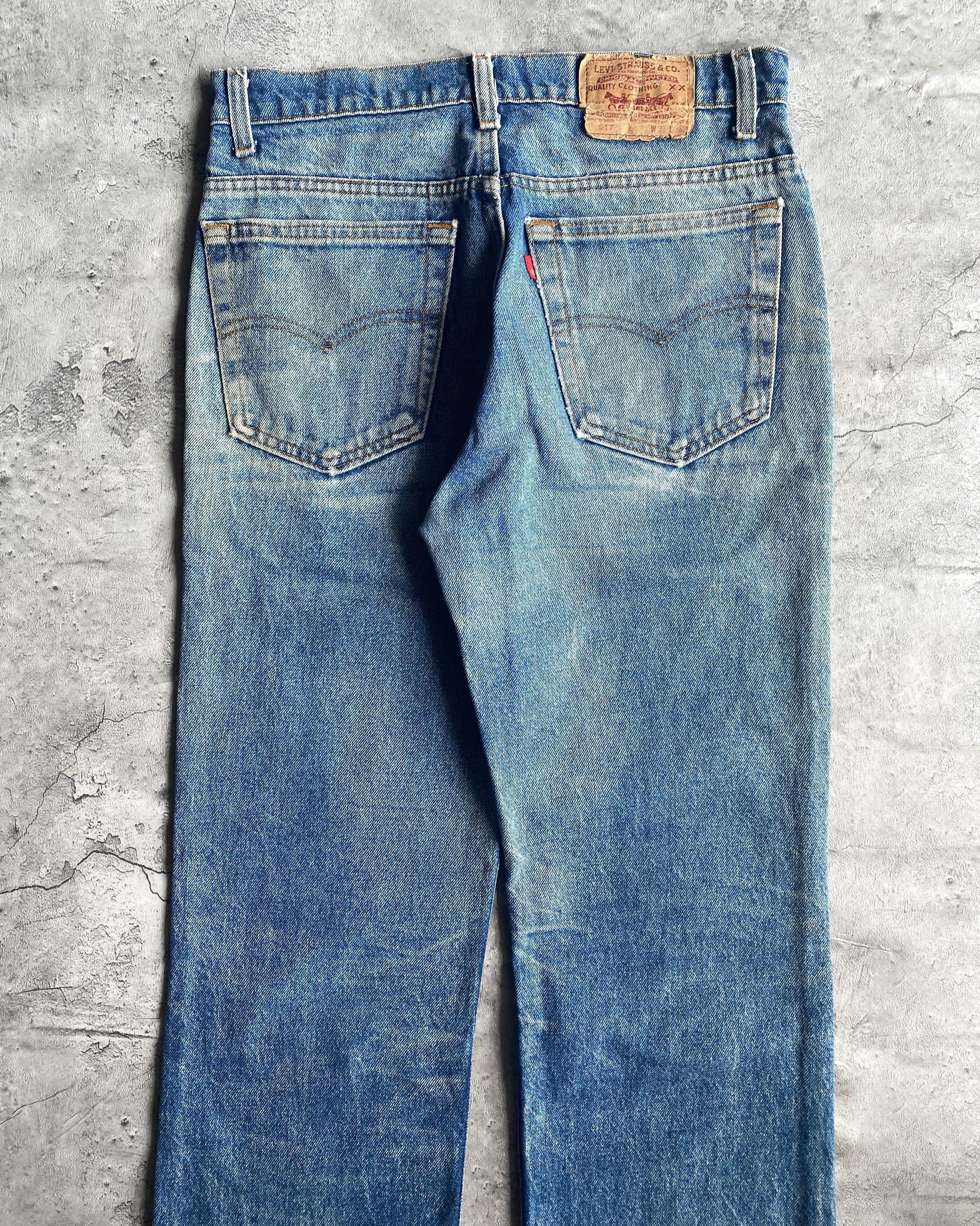 1980S MUD WASHED LEVI'S 517 RELEASED HEM JEANS (33X36)