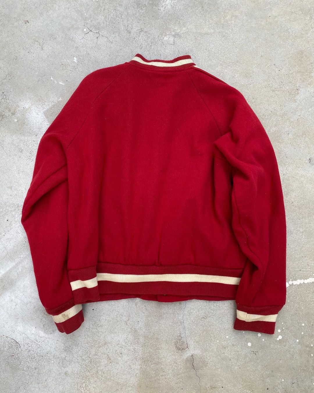 1990s ‘C’ Letterman Raglan Varsity Jacket