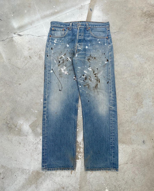 1990s Levi’s 501 Painted Jeans
