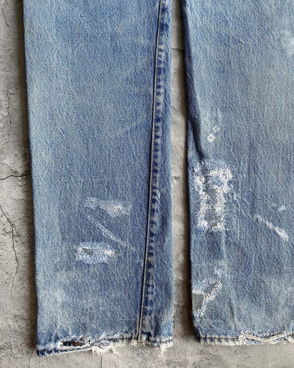 1980S REPAIRED LEVI'S 501 REDLINE SELVEDGE JEANS (29X32)
