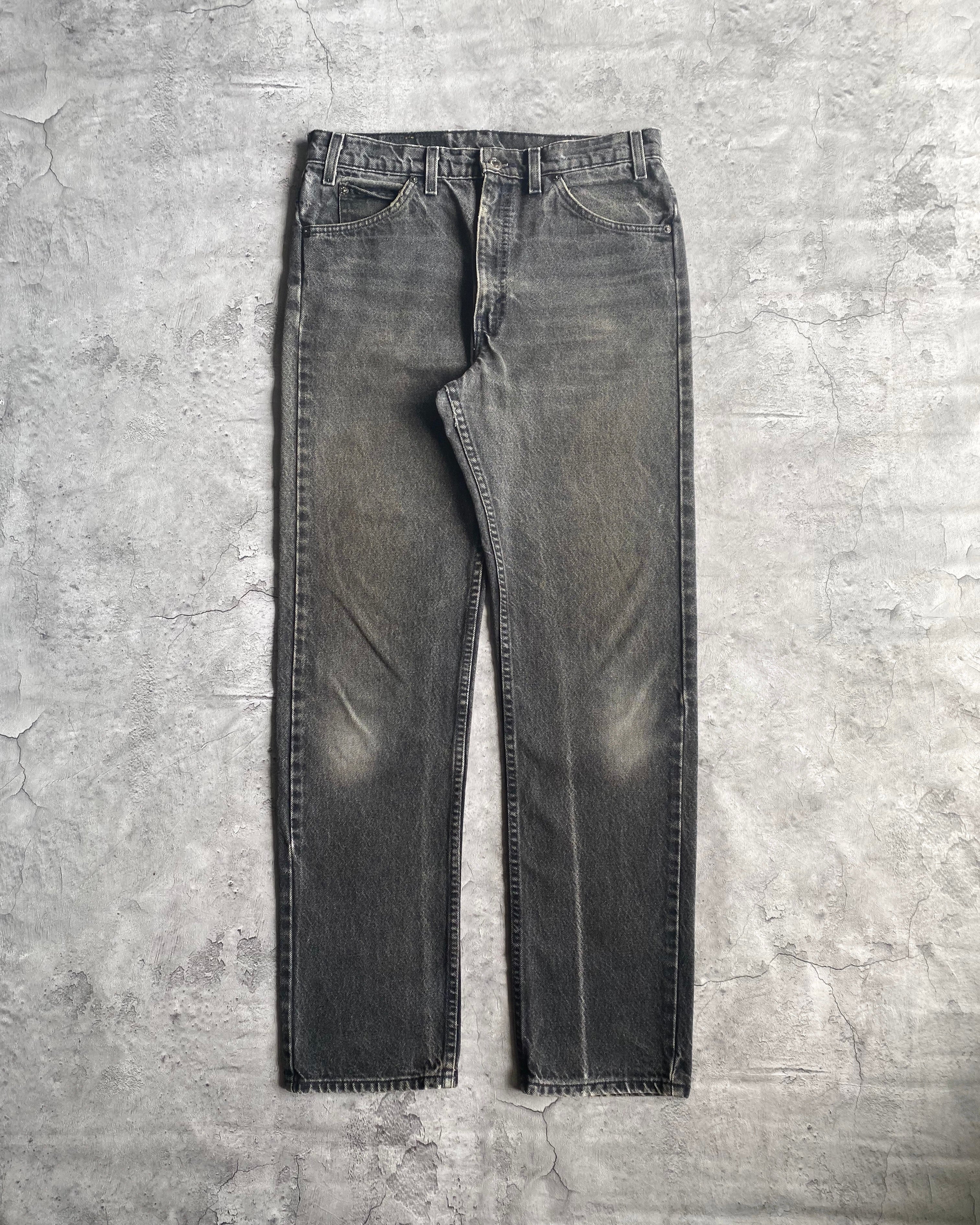 1990S FADED BLACK LEVI'S 505 JEANS (34X32)