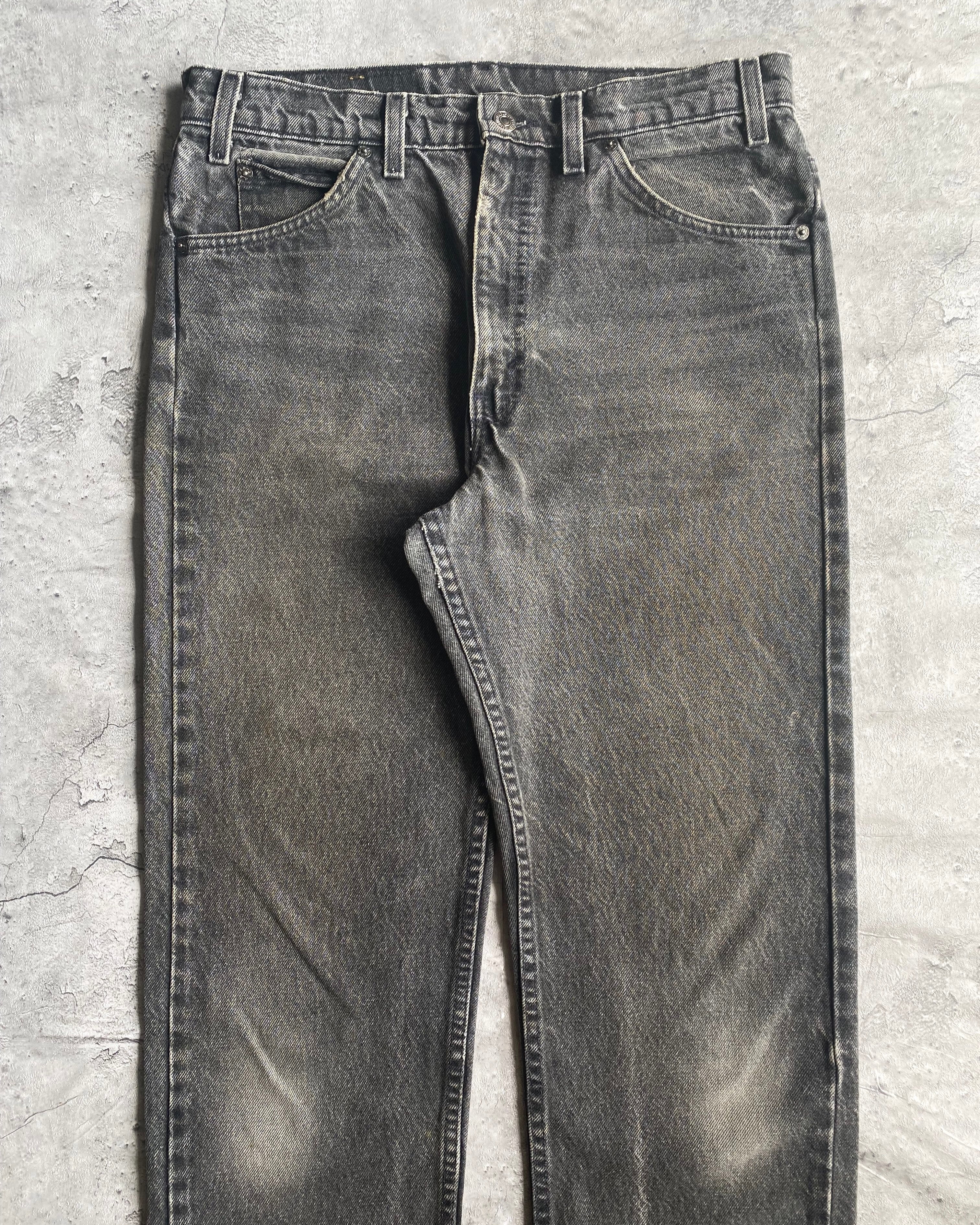 1990S FADED BLACK LEVI'S 505 JEANS (34X32)