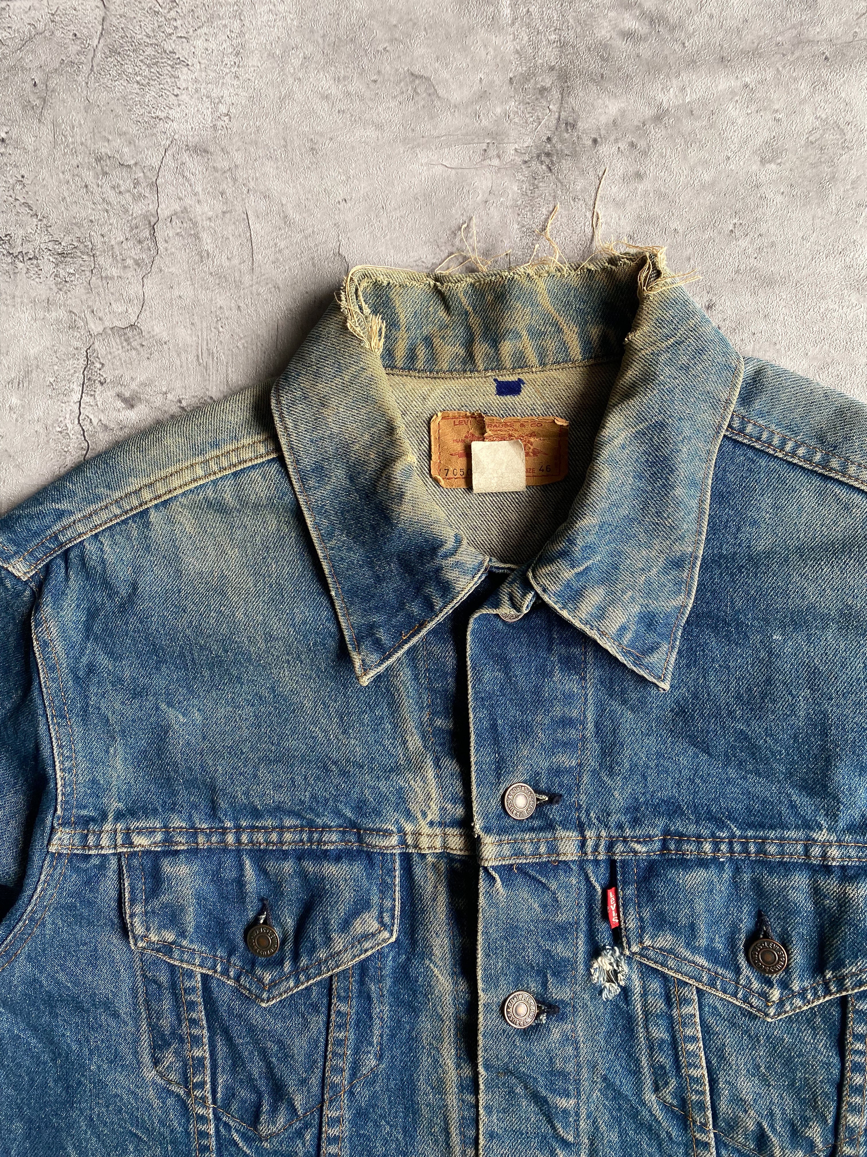 1980S FADED WASHED LEVI'S TYPE III TRUCKER JACKET (L)