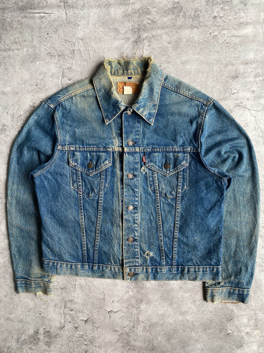 1980S FADED WASHED LEVI'S TYPE III TRUCKER JACKET (L)