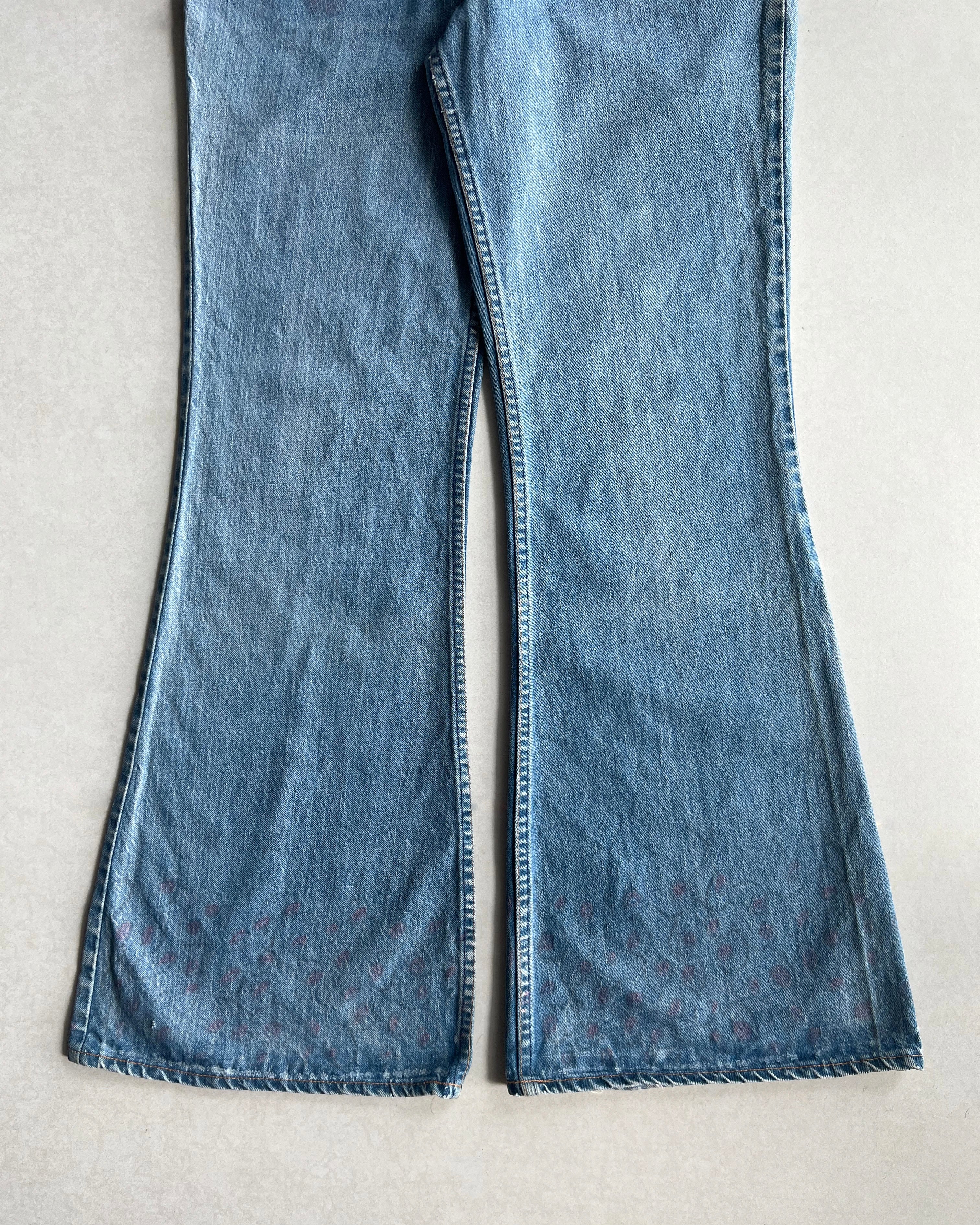 1970S FADED WASHED LEVI'S 684 BOOTCUT JEANS (34X34)