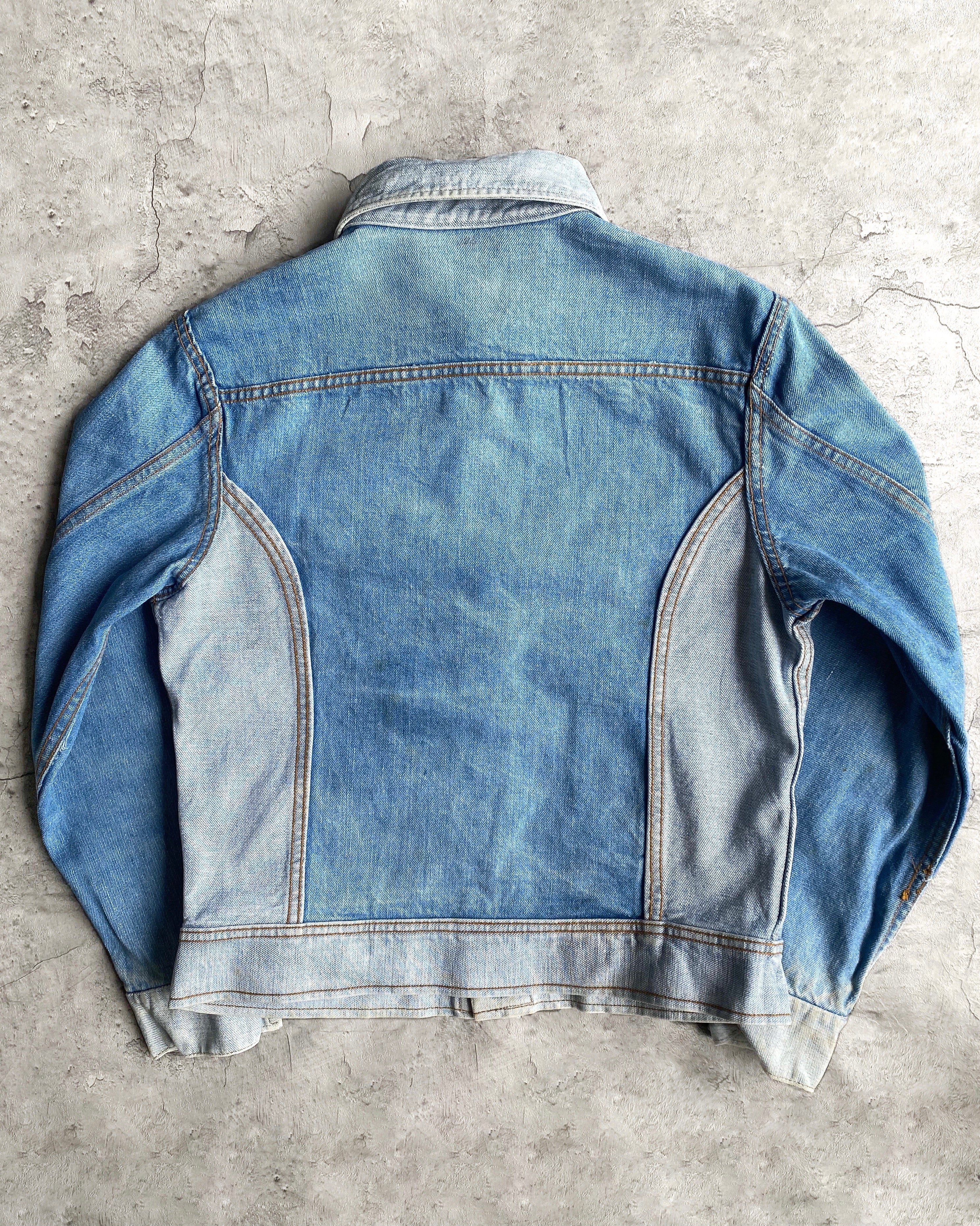 1970S LEE REVERSIBLE WESTERN DENIM JACKET (S/M)
