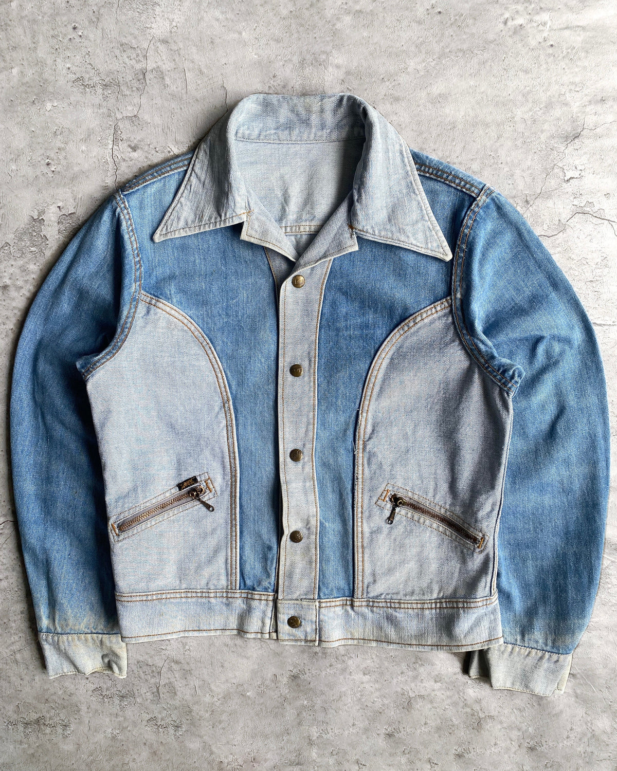 1970S LEE REVERSIBLE WESTERN DENIM JACKET (S/M) – exaghules