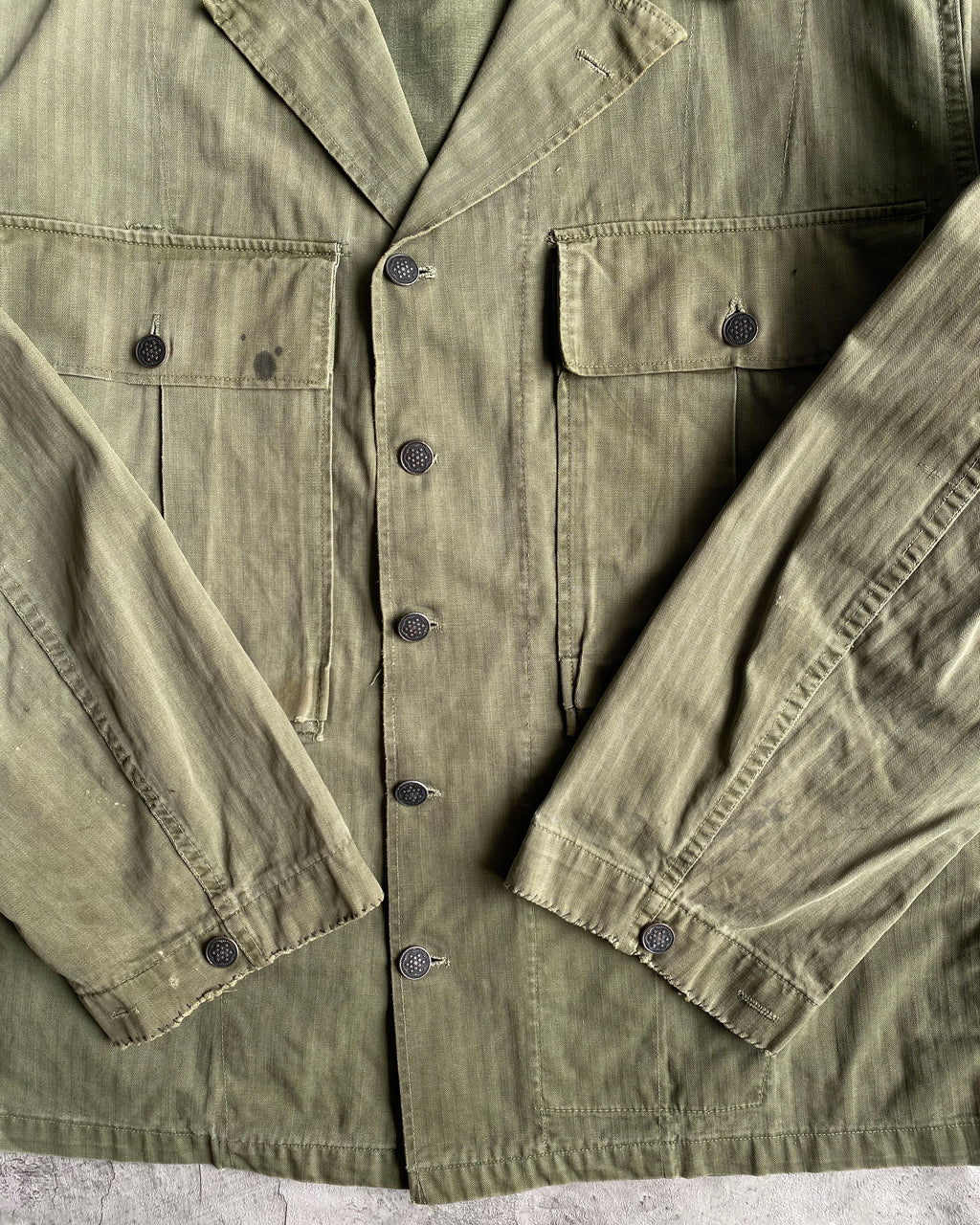 1940S WWII M43 HBT 13 STARS US ARMY SHIRT (M/L)