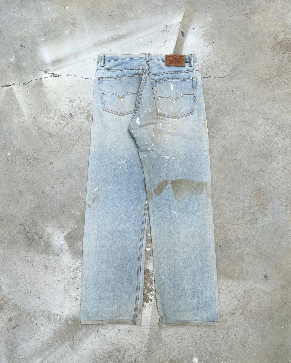 1980s Levi’s 501 Painted Light Wash Jeans