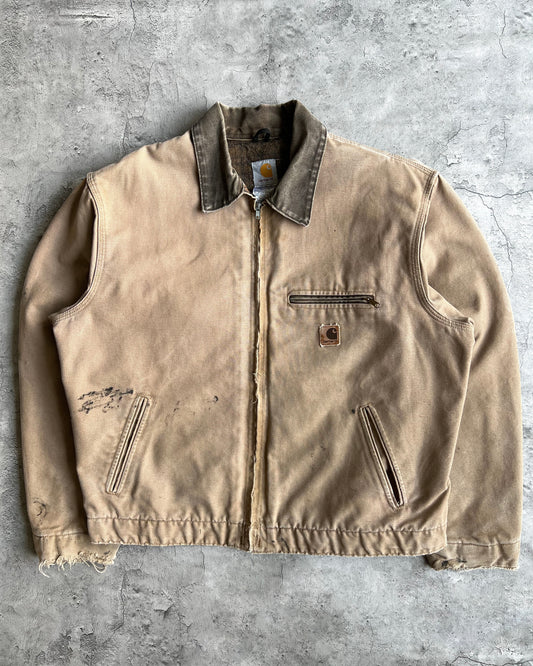 1990S TAN CARHARTT DETROIT WORK JACKET (XL)