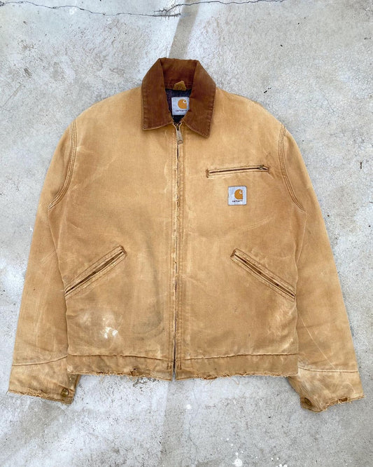 1990s Sun Faded Brown Carhartt Detroit Jacket