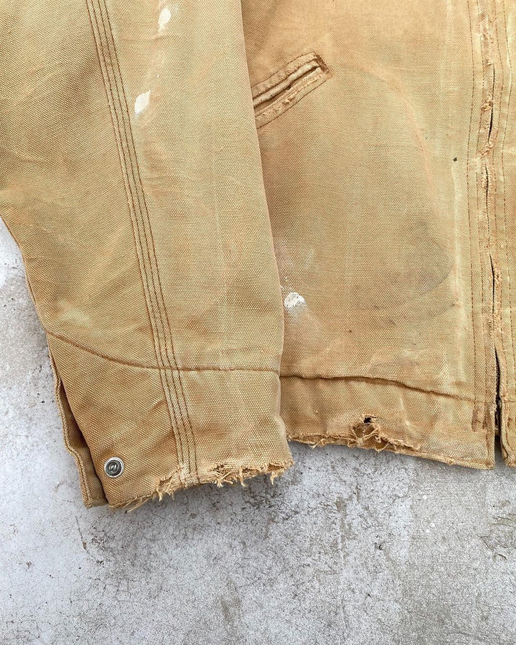 1990s Sun Faded Brown Carhartt Detroit Jacket