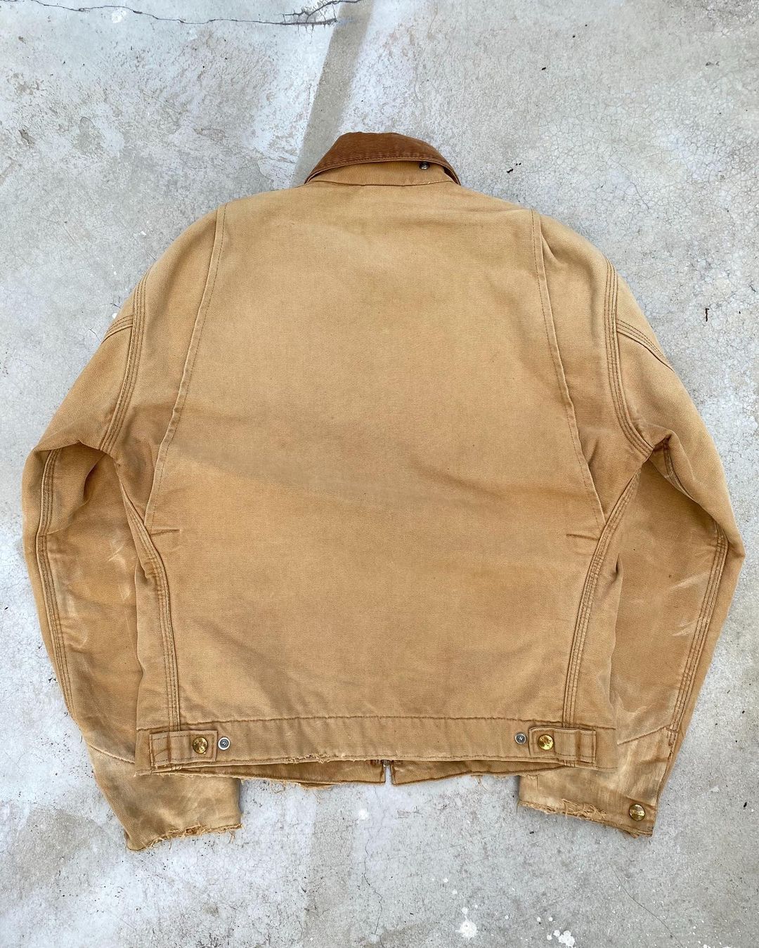 1990s Sun Faded Brown Carhartt Detroit Jacket