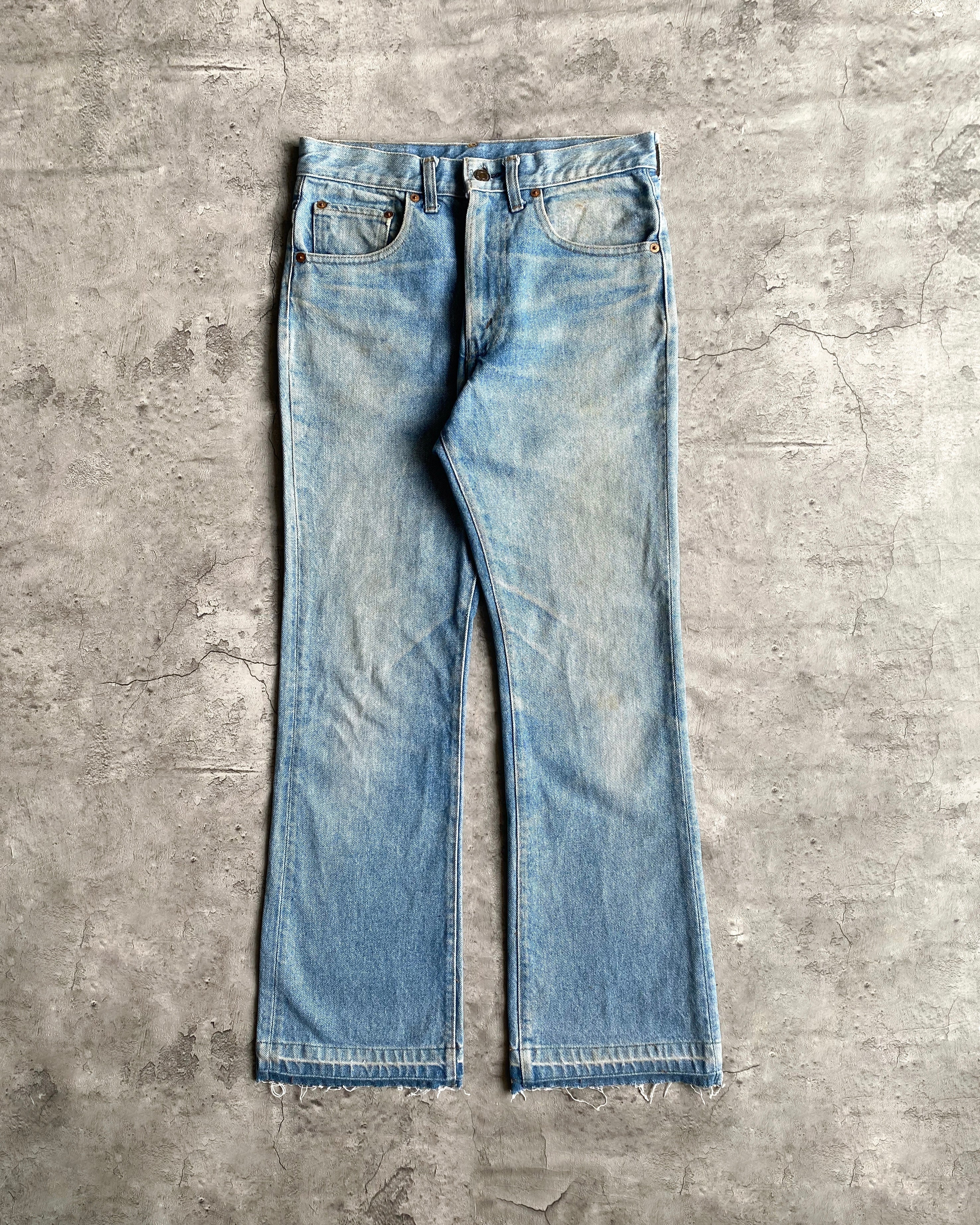 1970S FADED LEVI'S 517 RELEASED HEM FLARE JEANS (30X34)