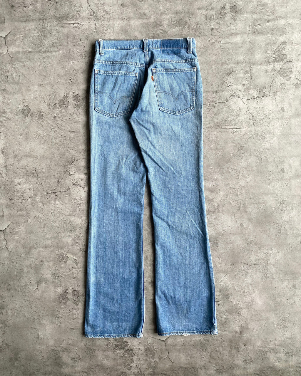 1970S FADED WASHED LEVI'S 517 FLARE JEANS (30X33)