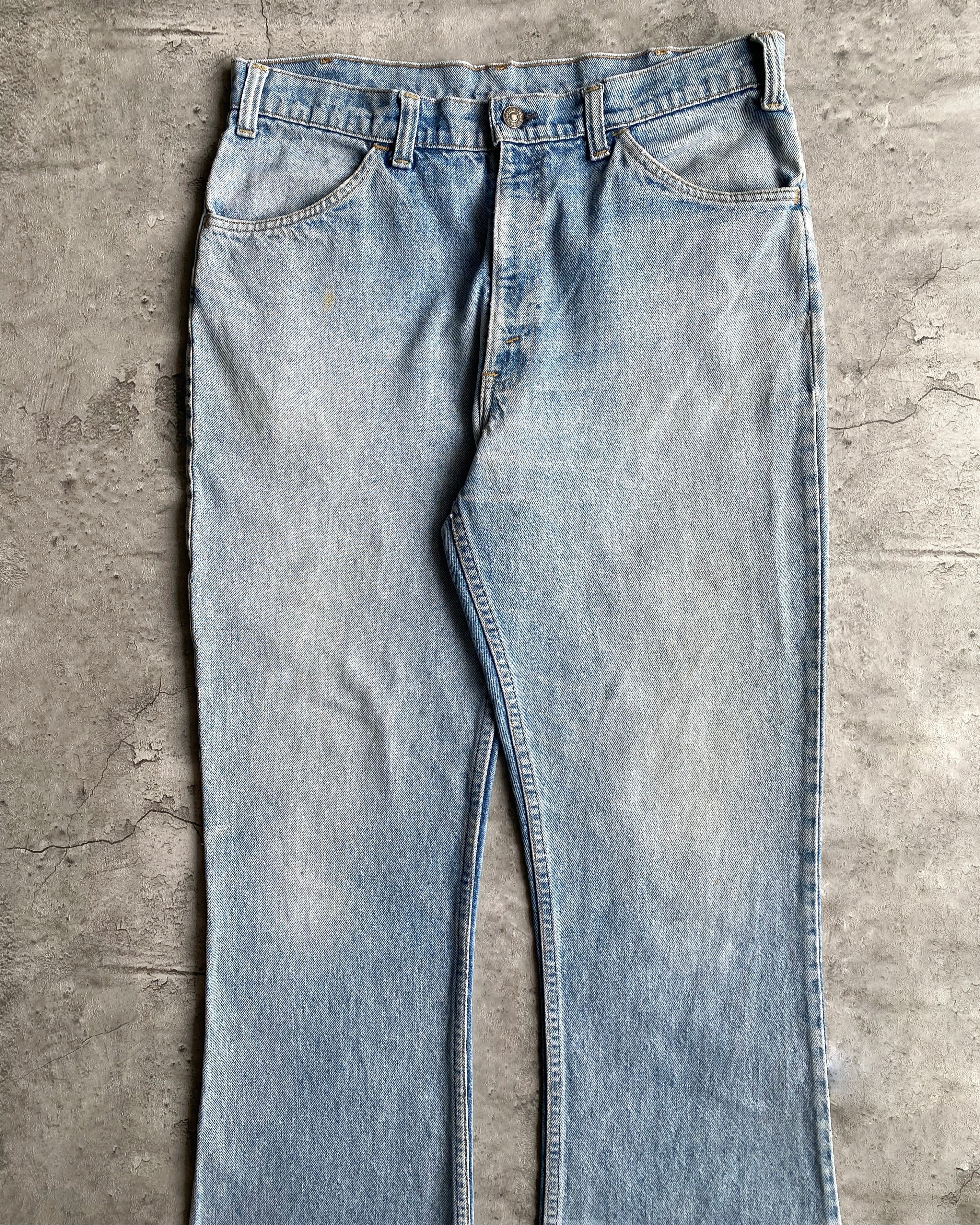 1970S LIGHT WASH LEVI'S 646 BOOTCUT JEANS (34X32)