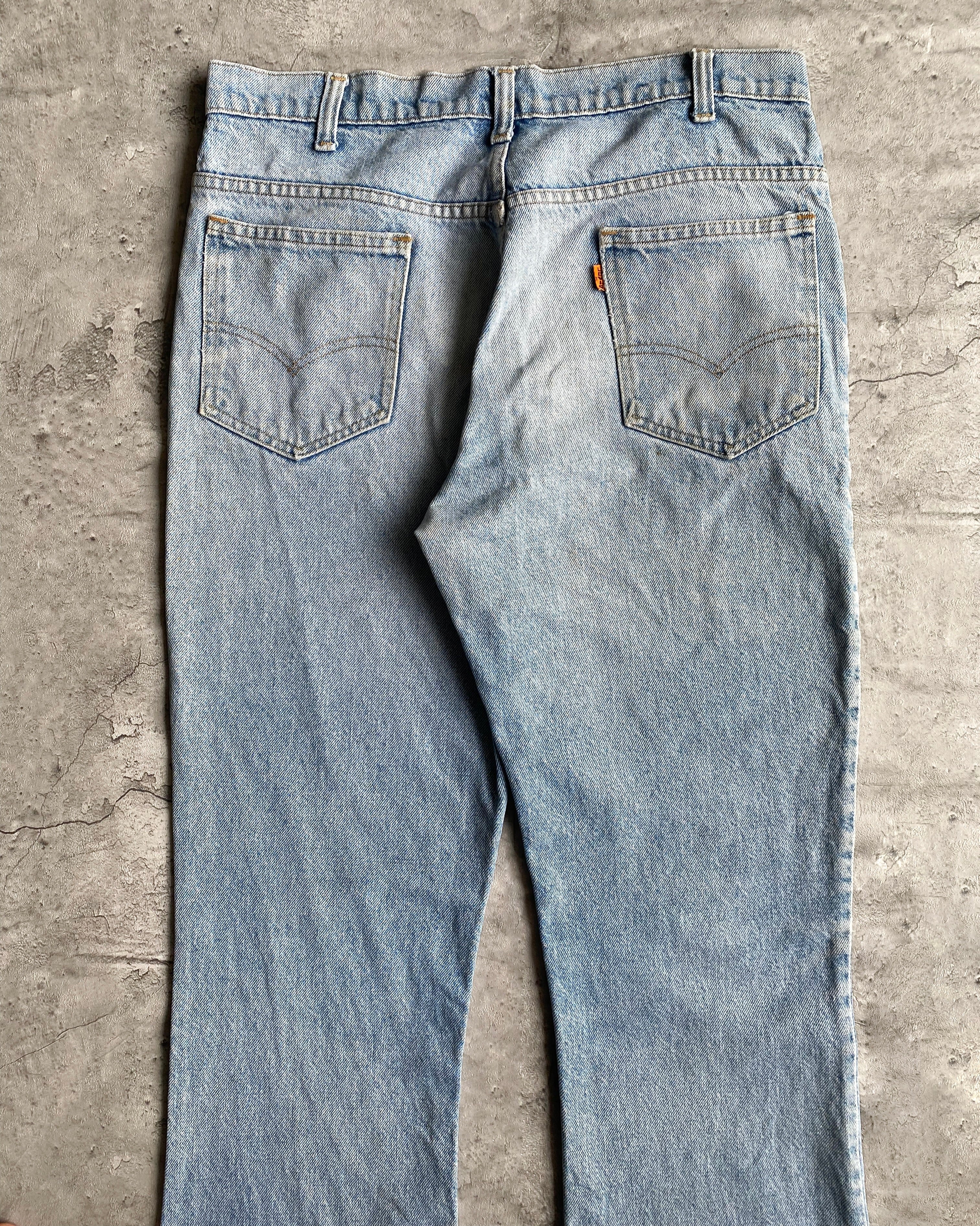 1970S LIGHT WASH LEVI'S 646 BOOTCUT JEANS (34X32)