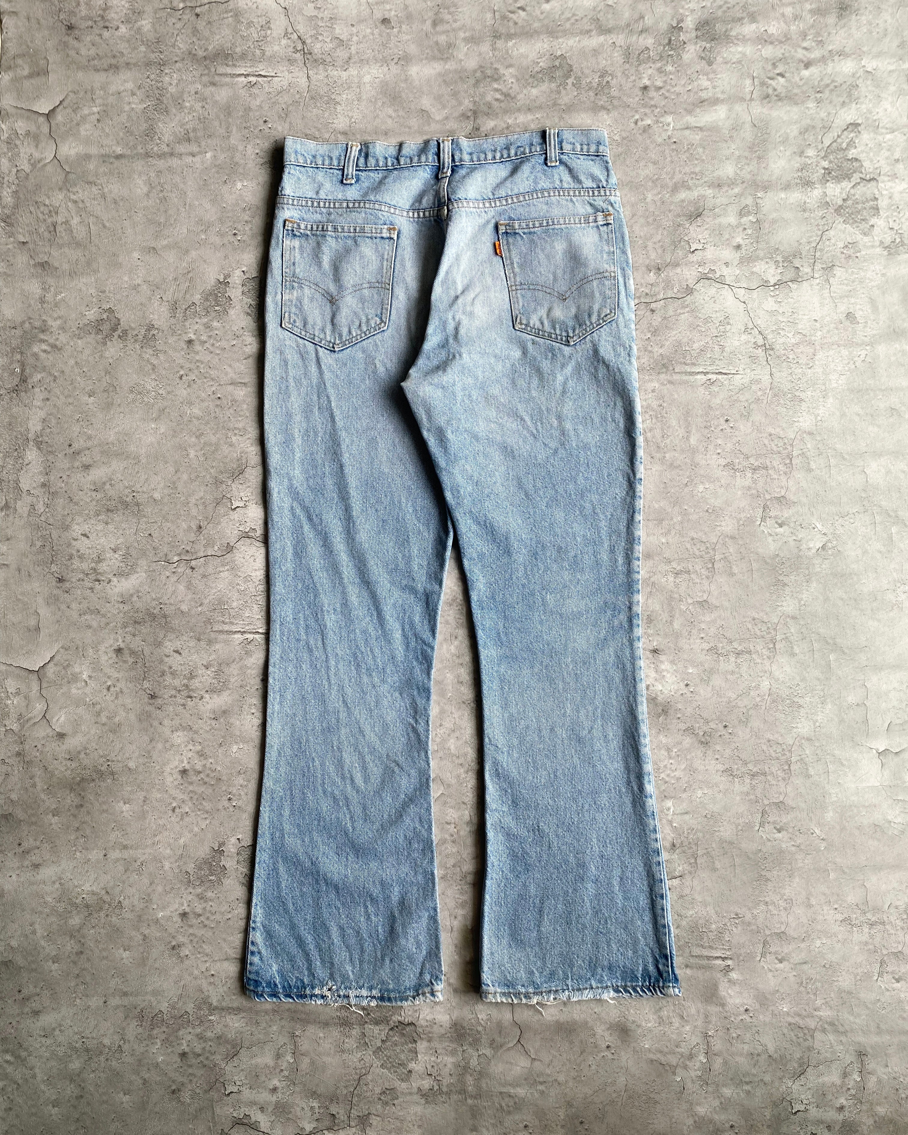 1970S LIGHT WASH LEVI'S 646 BOOTCUT JEANS (34X32)