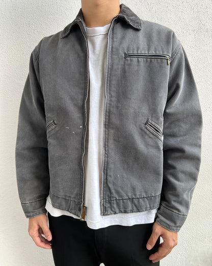 1980S FADED BLACK CARHARTT DETROIT WORK JACKET (M/L)