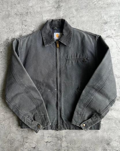 1980S FADED BLACK CARHARTT DETROIT WORK JACKET (M/L)