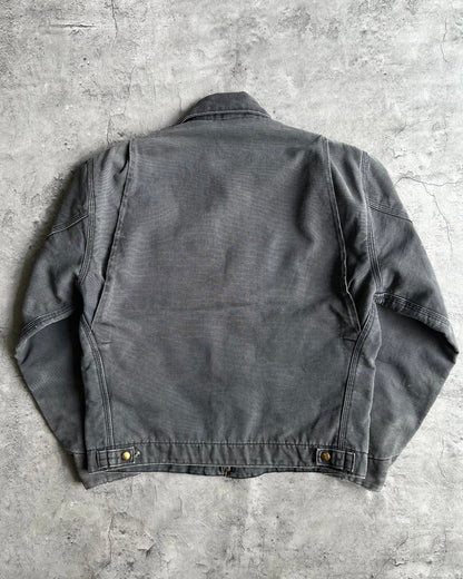 1980S FADED BLACK CARHARTT DETROIT WORK JACKET (M/L)