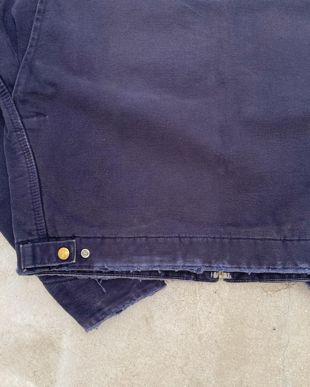 1990s Sun Faded Navy Carhartt Detroit Jacket