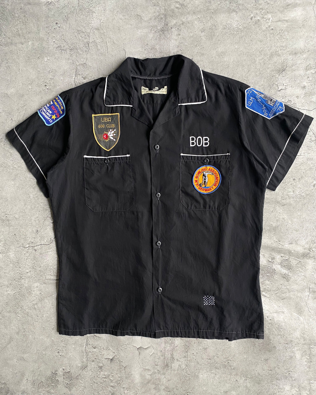 1974 'BOB' PATCHES BOWLING SHIRT (M/L)