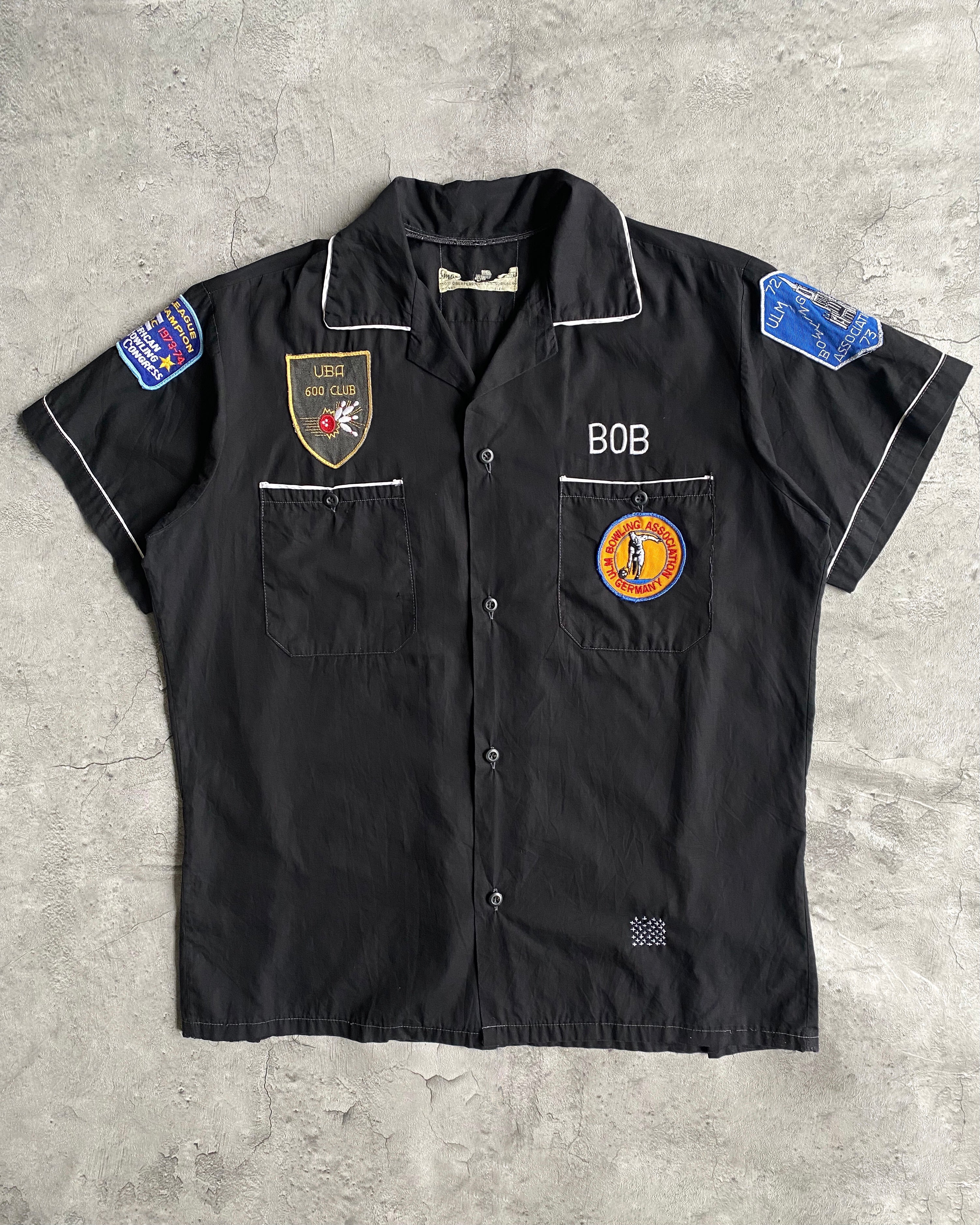 1974 'BOB' PATCHES BOWLING SHIRT (M/L)