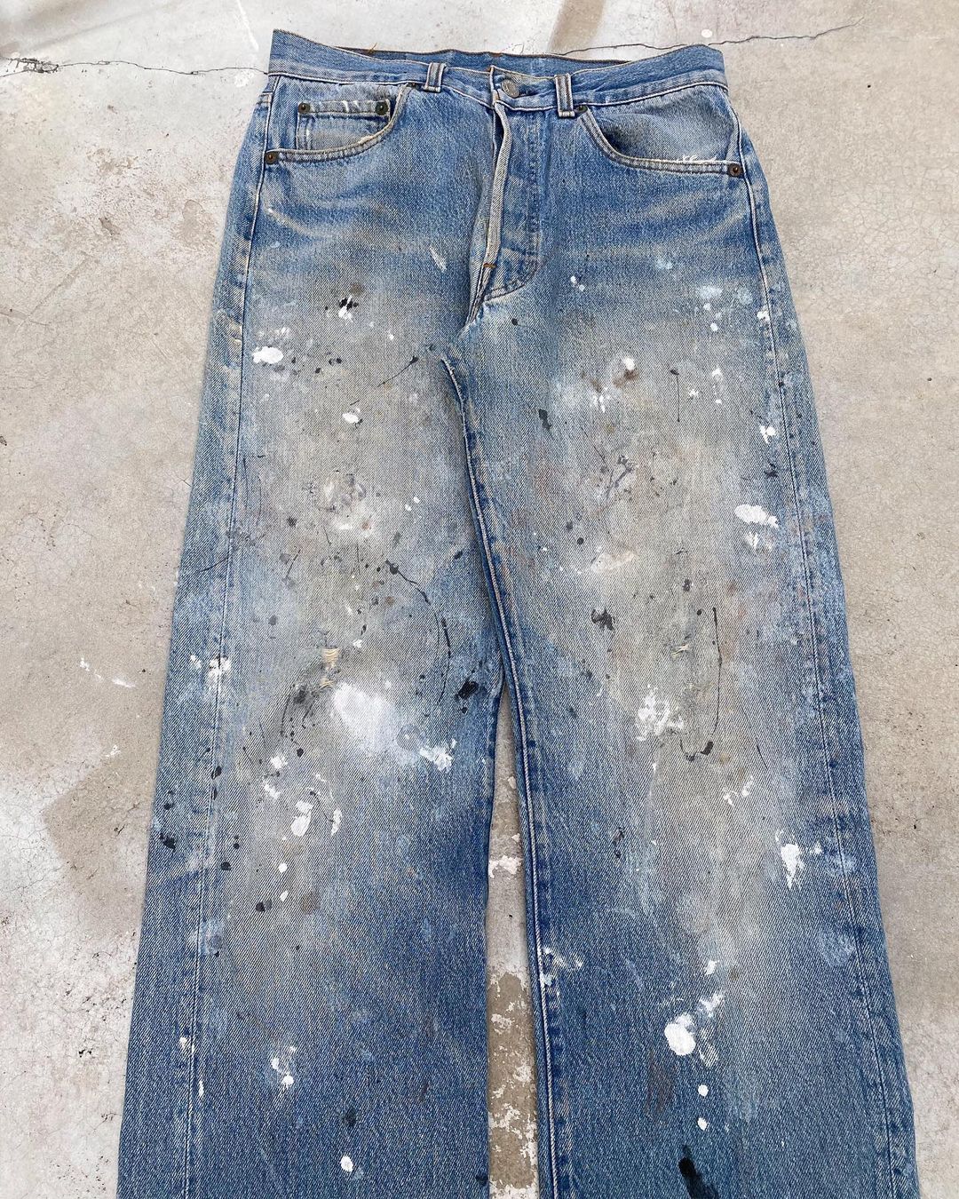 1980s Levi’s 501 Paint Splatter Jeans