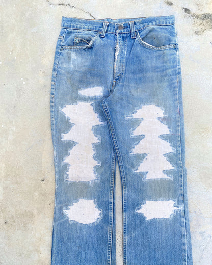 1980S LEVI’S 517 REPAIRED FLARED JEANS (32X36)