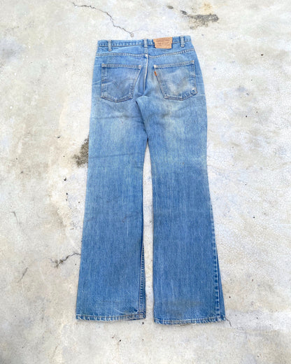 1980S LEVI’S 517 REPAIRED FLARED JEANS (32X36)