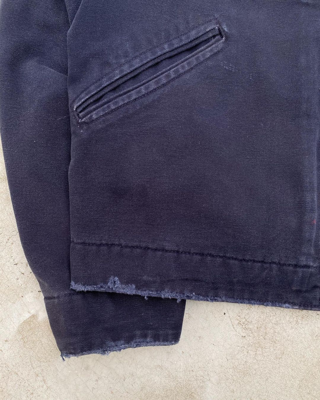 1990s Sun Faded Navy Carhartt Detroit Jacket