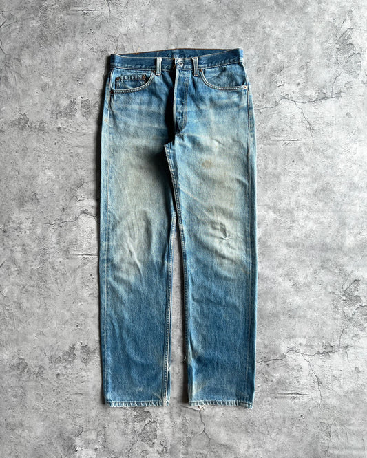 1980S FADED WASHED LEVI'S 501 JEANS (33X34)