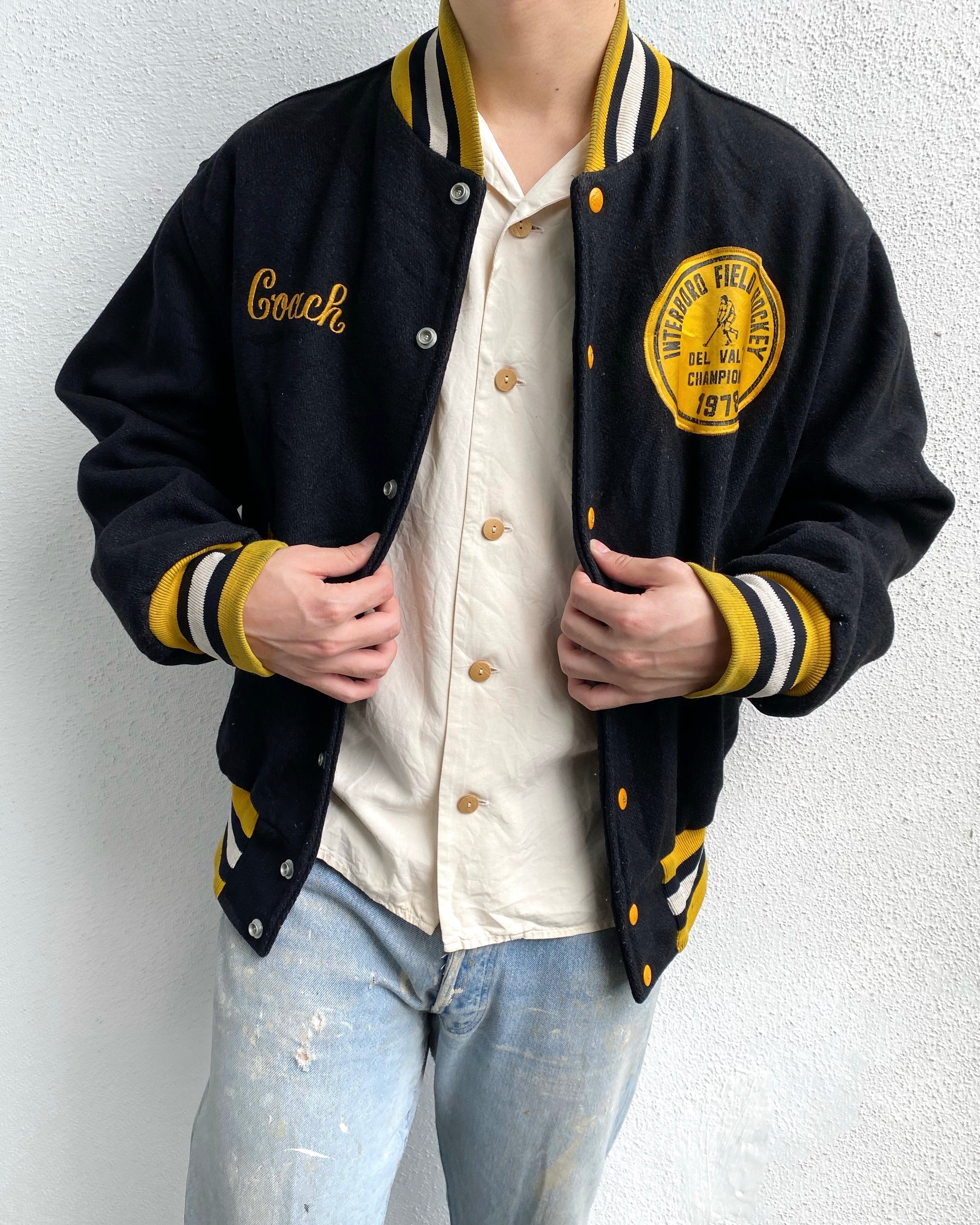 1978 'INTERBORD FIELD HOCKET' WOOL VARSITY JACKET (M)