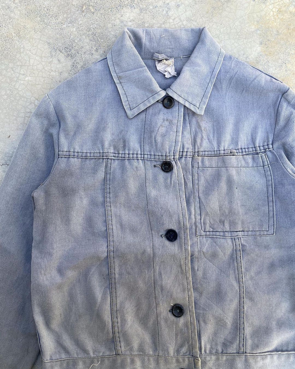 1970s Faded Sanforized French Workwear