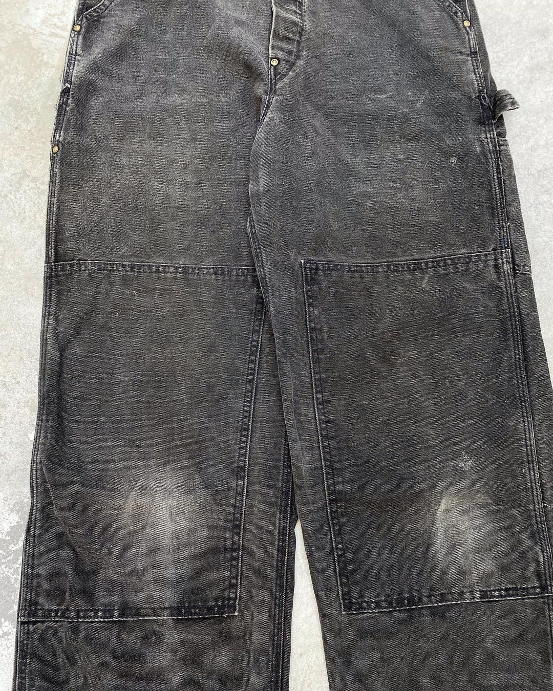 1990s Faded Carhartt Double Knee Overall