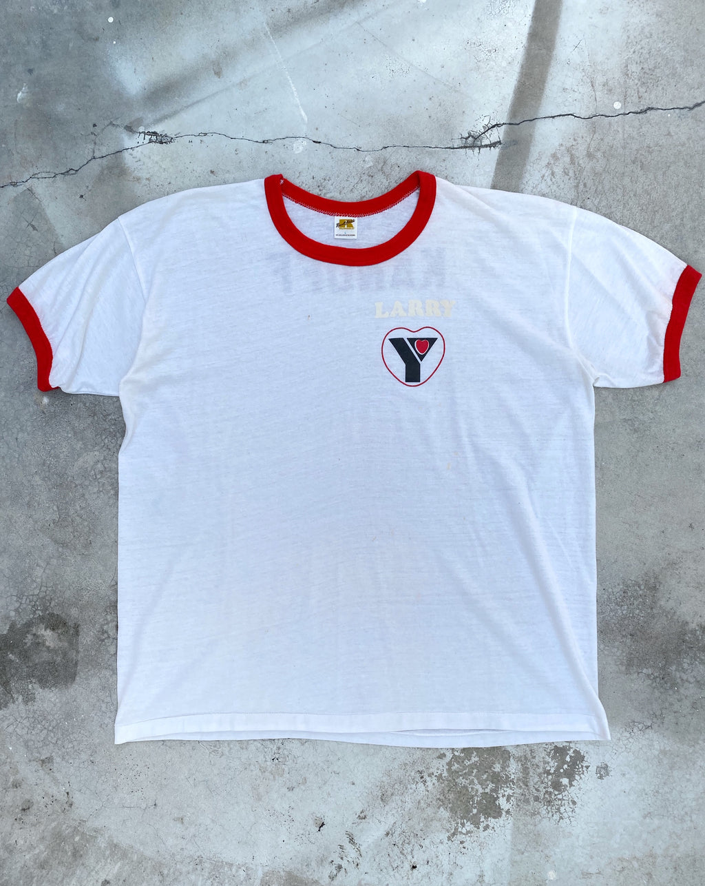 1970S ‘LARRY” RUSSELL RINGER TEE (L)