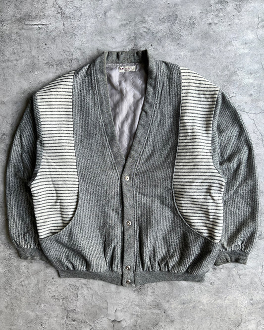 1990S CECILENE STRIPES CARDIGAN (L)