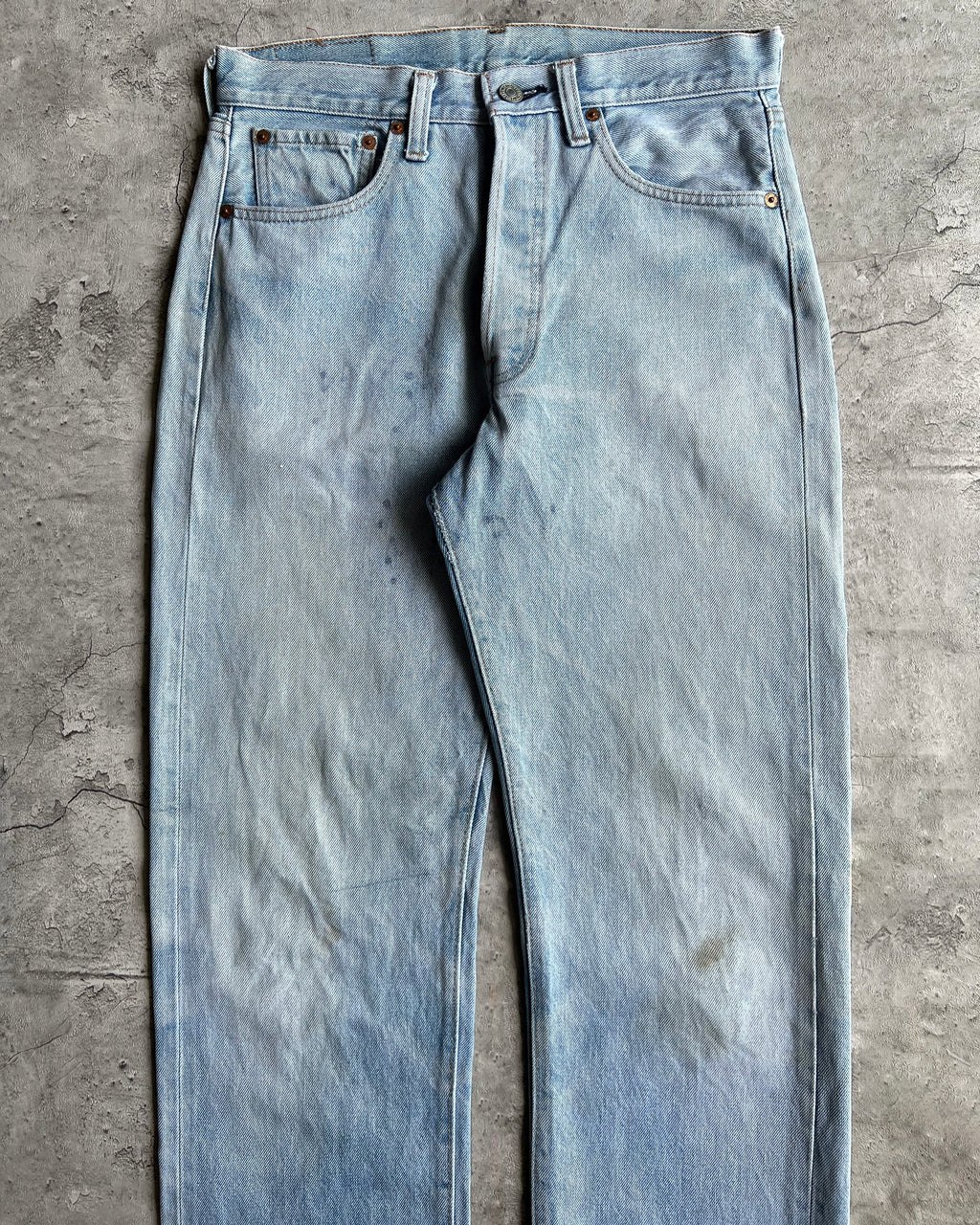 1970S FADED LEVI'S 501 REDLINE SELVEDGE JEANS (30X30)