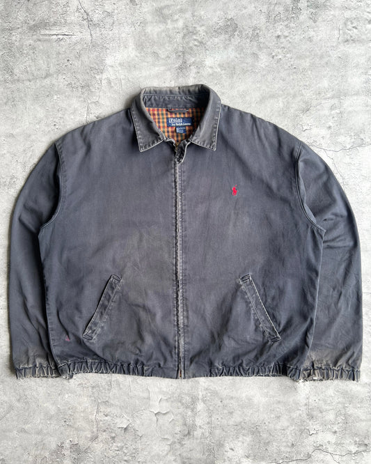 1990S SUN FADED POLO RALPH LAUREN HARRINGTON JACKET (L)