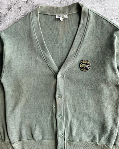 1980S GREEN LACOSTE CARDIGANS (S-L)