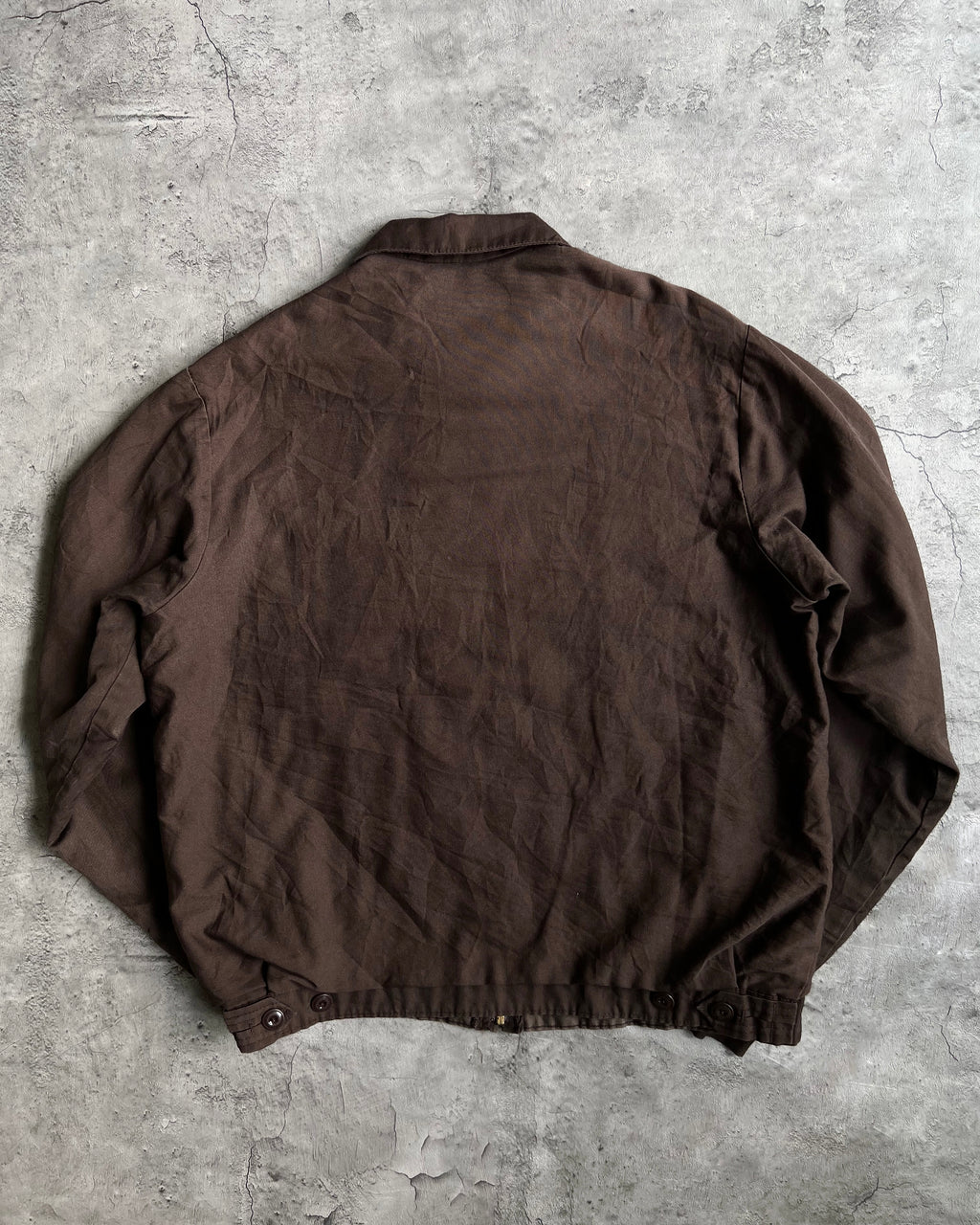 1970S BROWN CLAYTON DOUBLE POCKET WORK JACKET (L)