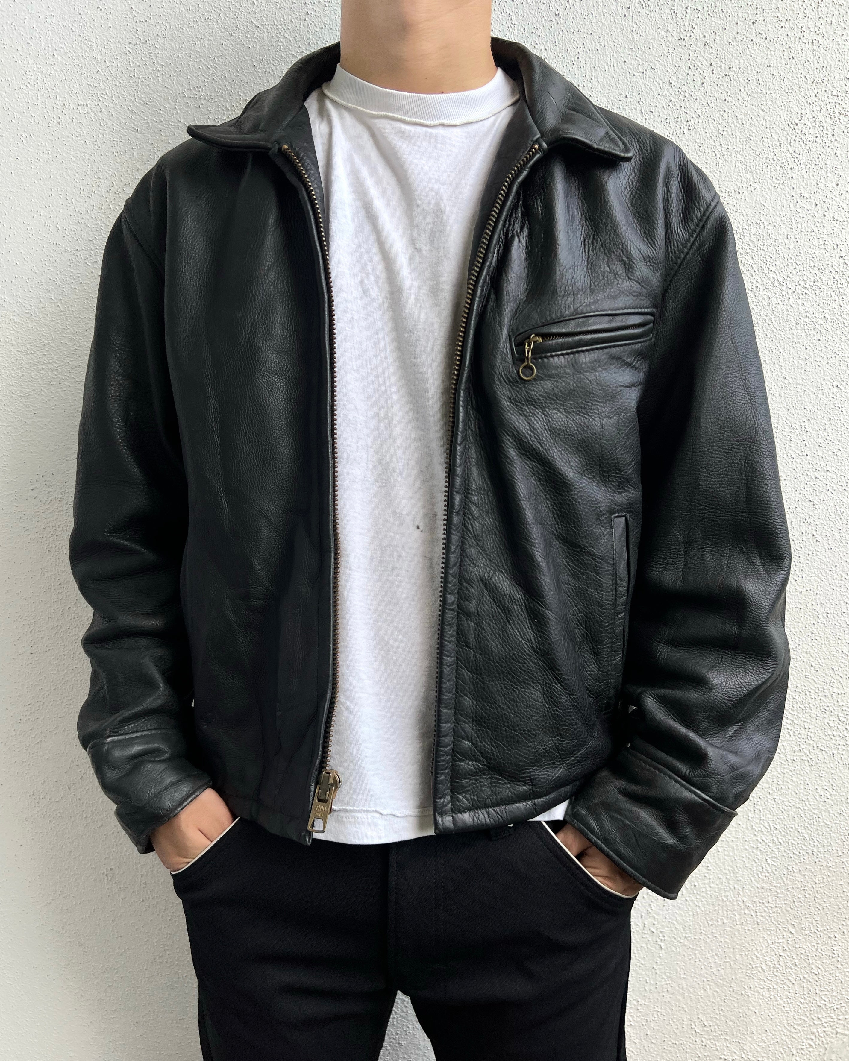 1980S SCHOTT LEATHER RIDER JACKET (M/L)
