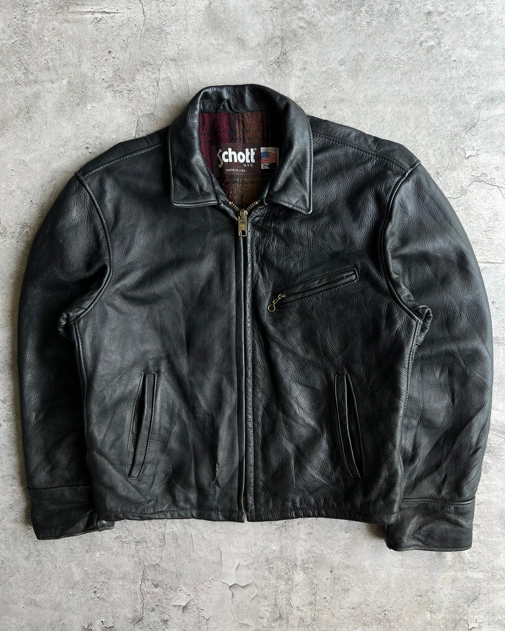 1980S SCHOTT LEATHER RIDER JACKET (M/L)