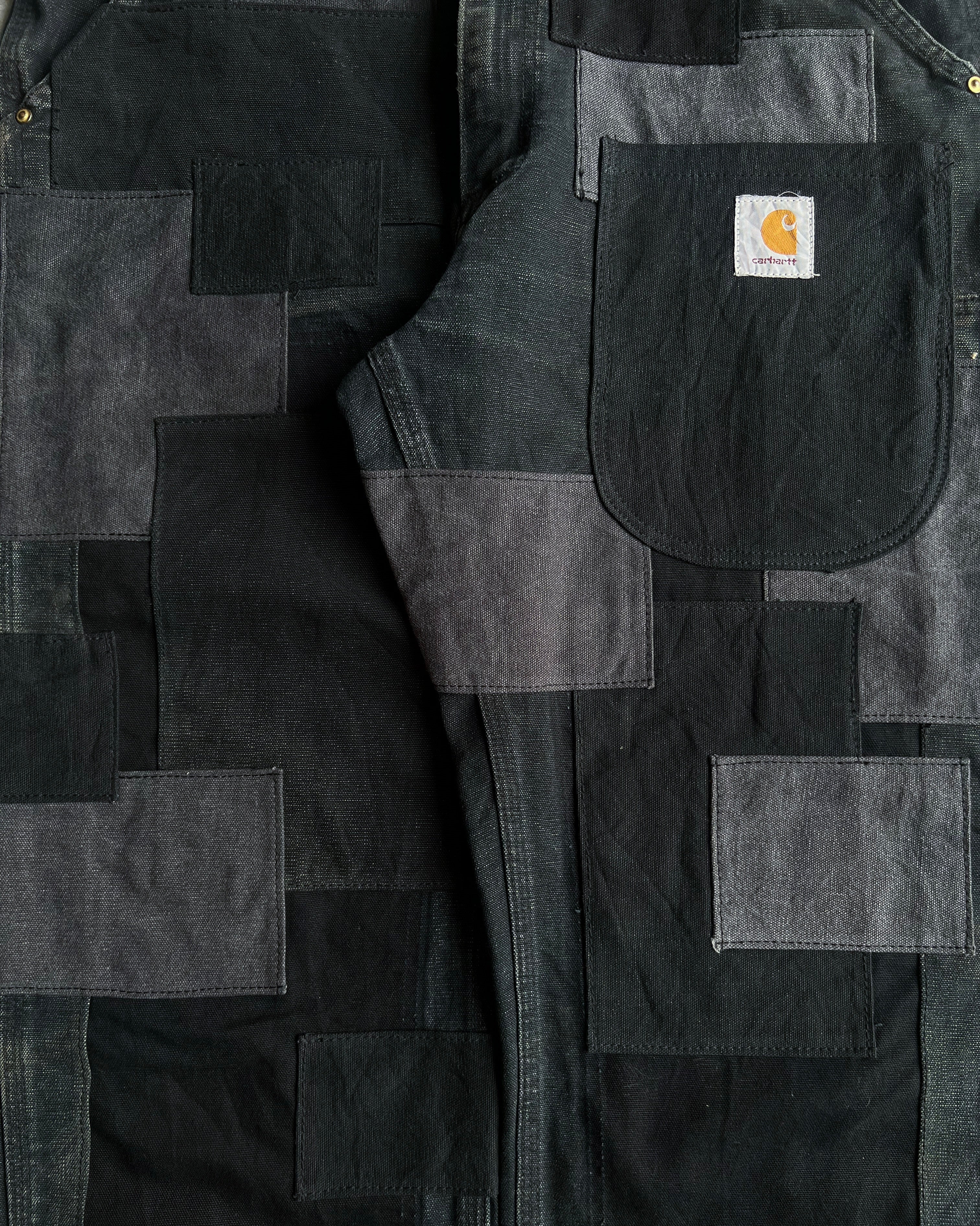 1990S REWORKED CARHARTT PATCHWORK DOUBLE KNEE PANTS (34X32)