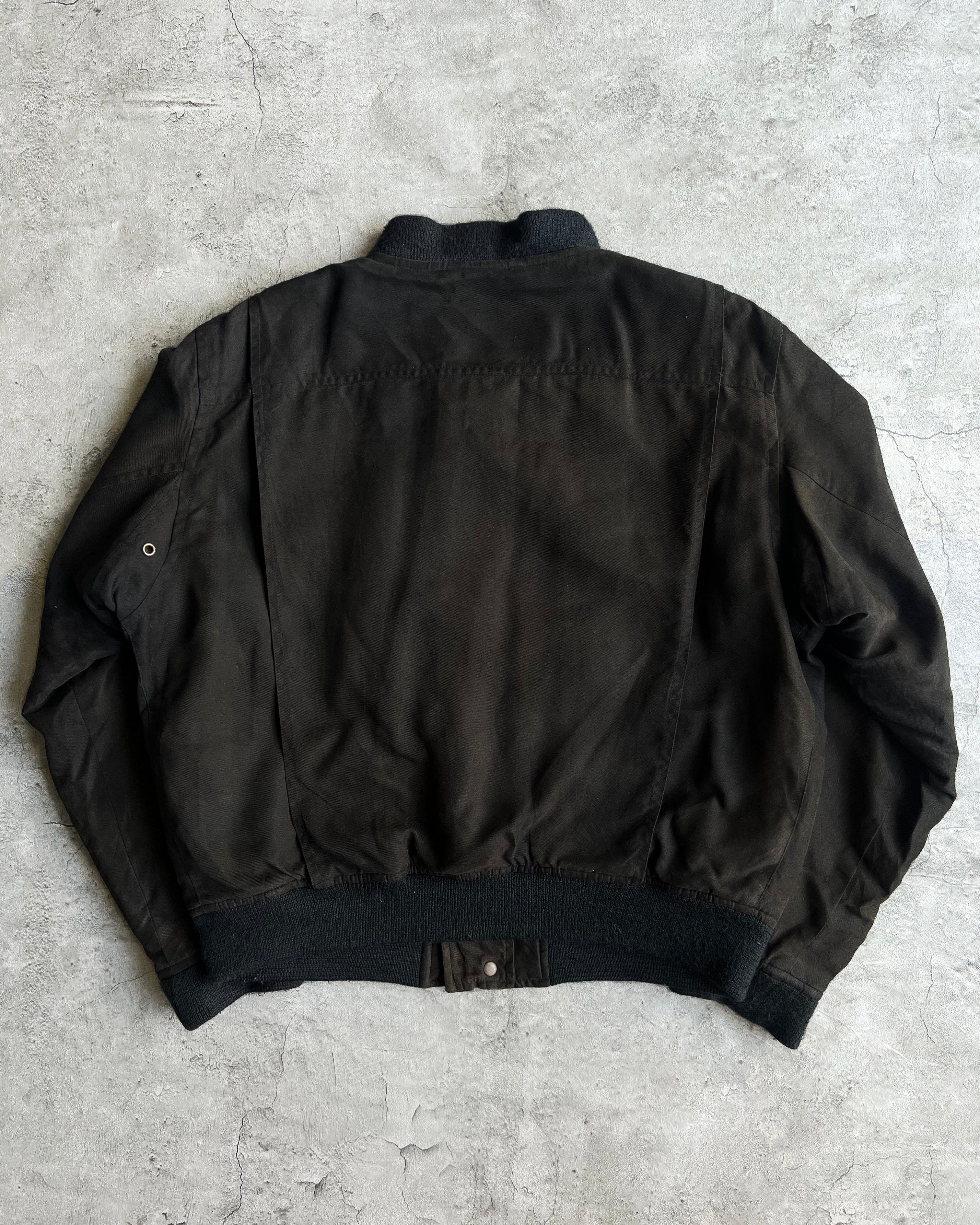1980S SUN FADED GIORGIO ARMANI DOUBLE POCKET HARRINGTON JACKET (L)