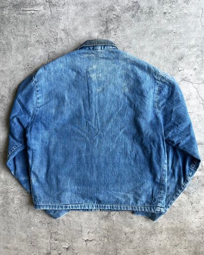 1970S FADED BIG MAC JCPENNEY DENIM WORK JACKET (L)