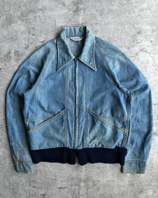 1970S LEE SANFORIZED DENIM WORK RAGLAN JACKET (S-L)