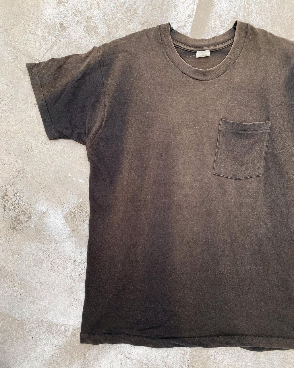 1980s Sun Faded Single Stitched Plain Tee